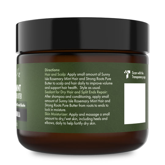 Sunny Isle Rosemary Mint Hair and Strong Roots Butter 2oz